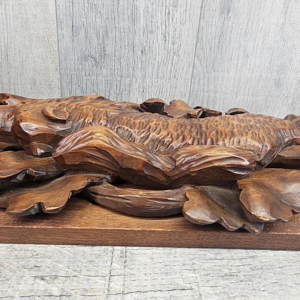 Wow Vtg Black Forest Wall Plaque Hunting Fox Trophy 21.5